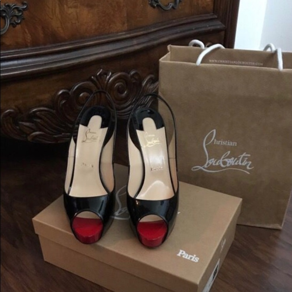 Christian Louboutin Private Number patent leather